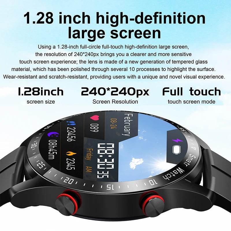 Smart Watch ECG+PPG Bluetooth Call Men Laser Health - Loja Manuel Coelho