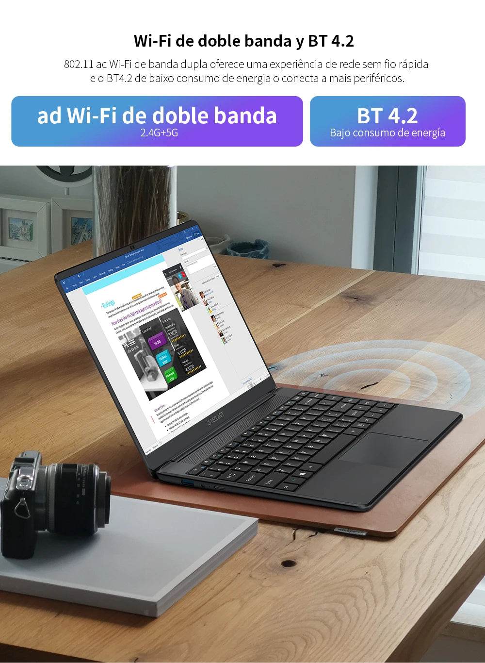 Teclast F7 Plus 3 Laptop, 14.1 Inches, 8Th Gen. Gemini Lake Celeron Cpu, 8Gb Ram, 256Gb Ssd - Loja Manuel Coelho