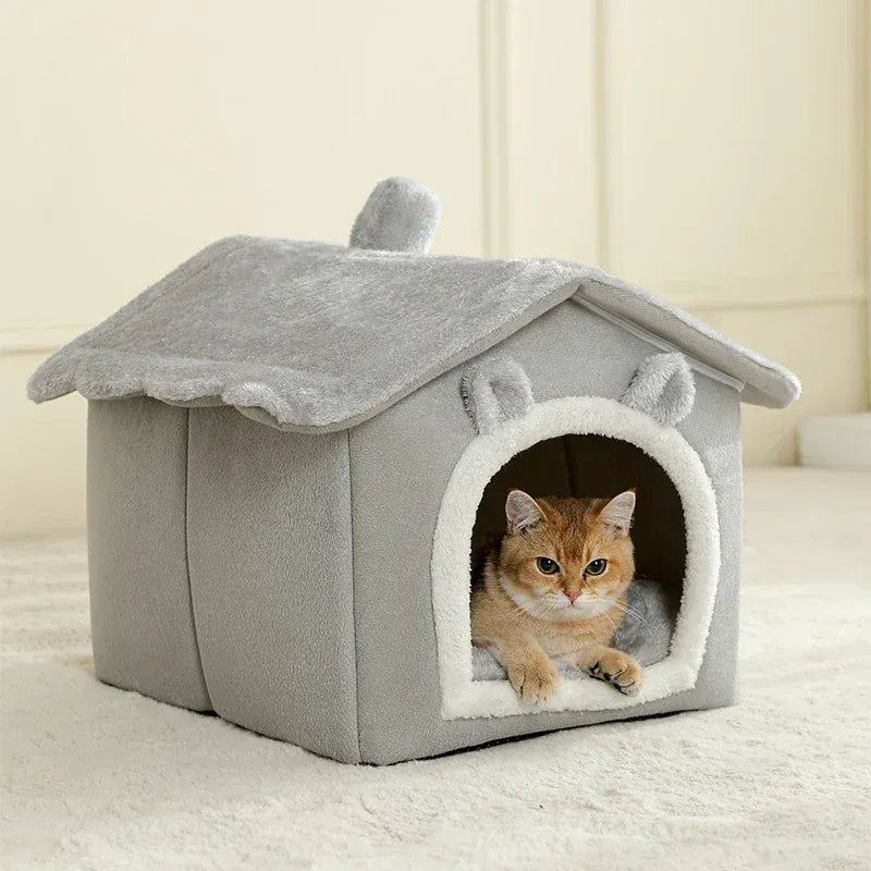 Foldable Pet House For Small Dogs And Cats Portable Soft 100 Percent Cotton Cat House