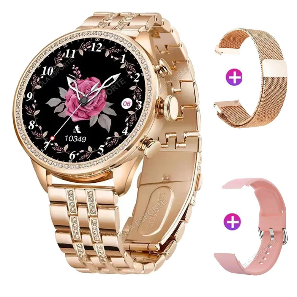 For Huawei Xiaomi Apple Samsung Smart Watch Women Ladies 2024 New Bluetooth