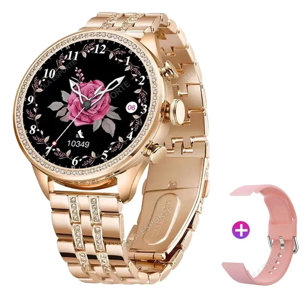 For Huawei Xiaomi Apple Samsung Smart Watch Women Ladies 2024 New Bluetooth