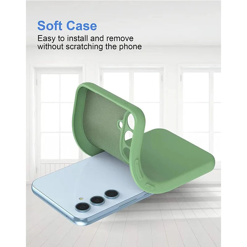 For Samsung Galaxy A26 Case Liquid Silicone TPU Plain Phone Protector Cover - Loja Manuel Coelho