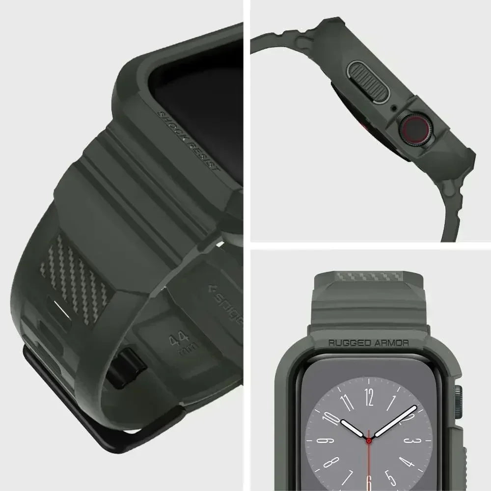 Rugged Armor Pro Designed for Apple Watch Ultra 2 Rubber Case with Band