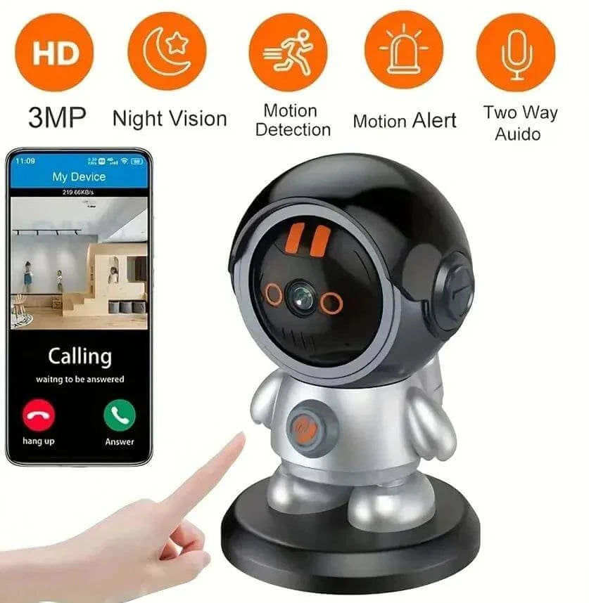 3MP One-Key Call Wifi Camera Baby Monitor Night Vision Two-way