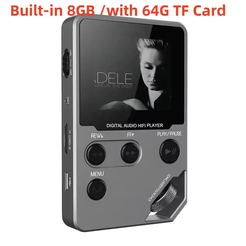 C5 8GB Lossless Bluetooth MP3 Music Player, Zinc Alloy Body,Rotary Controls - Loja Manuel Coelho