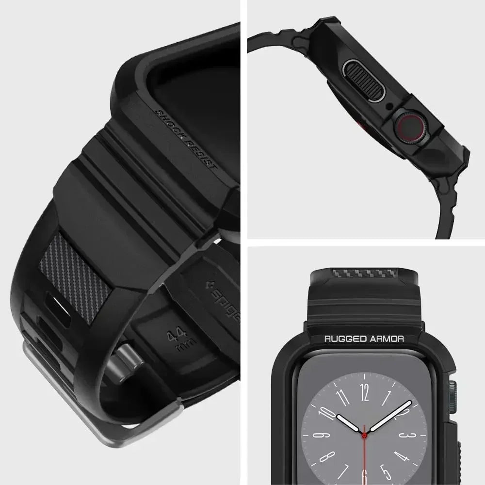Rugged Armor Pro Designed for Apple Watch Ultra 2 Rubber Case with Band
