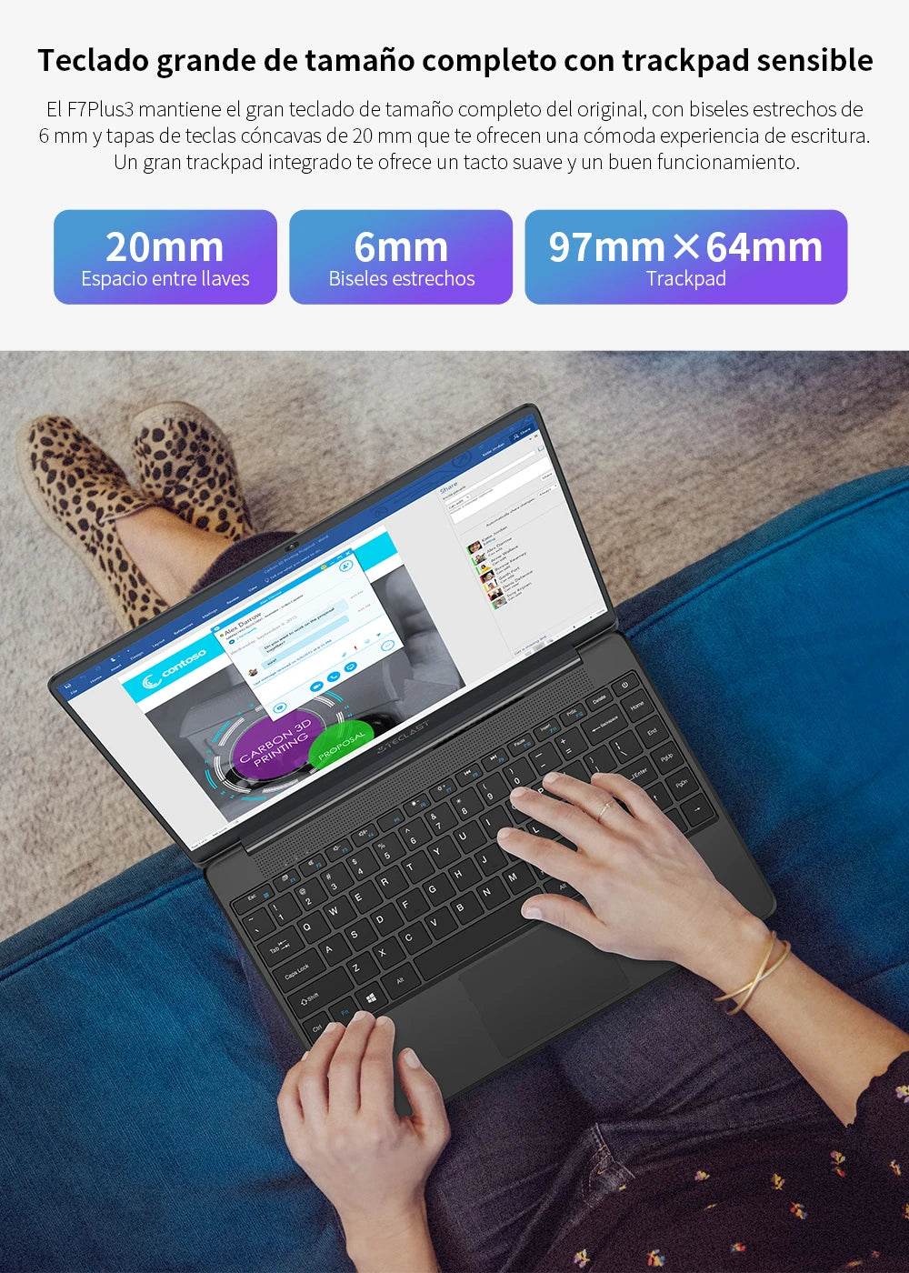 Teclast F7 Plus 3 Laptop, 14.1 Inches, 8Th Gen. Gemini Lake Celeron Cpu, 8Gb Ram, 256Gb Ssd - Loja Manuel Coelho