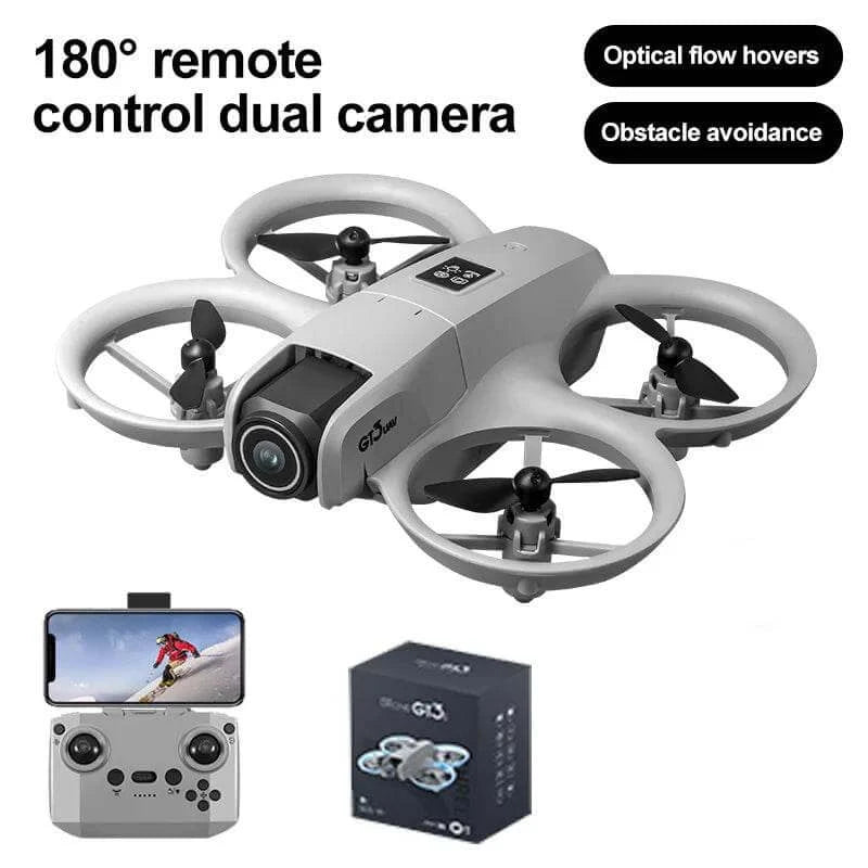 GT3 Mini With LED Foldable Drone GPS 8K HD Dual Camera Brushless Motor