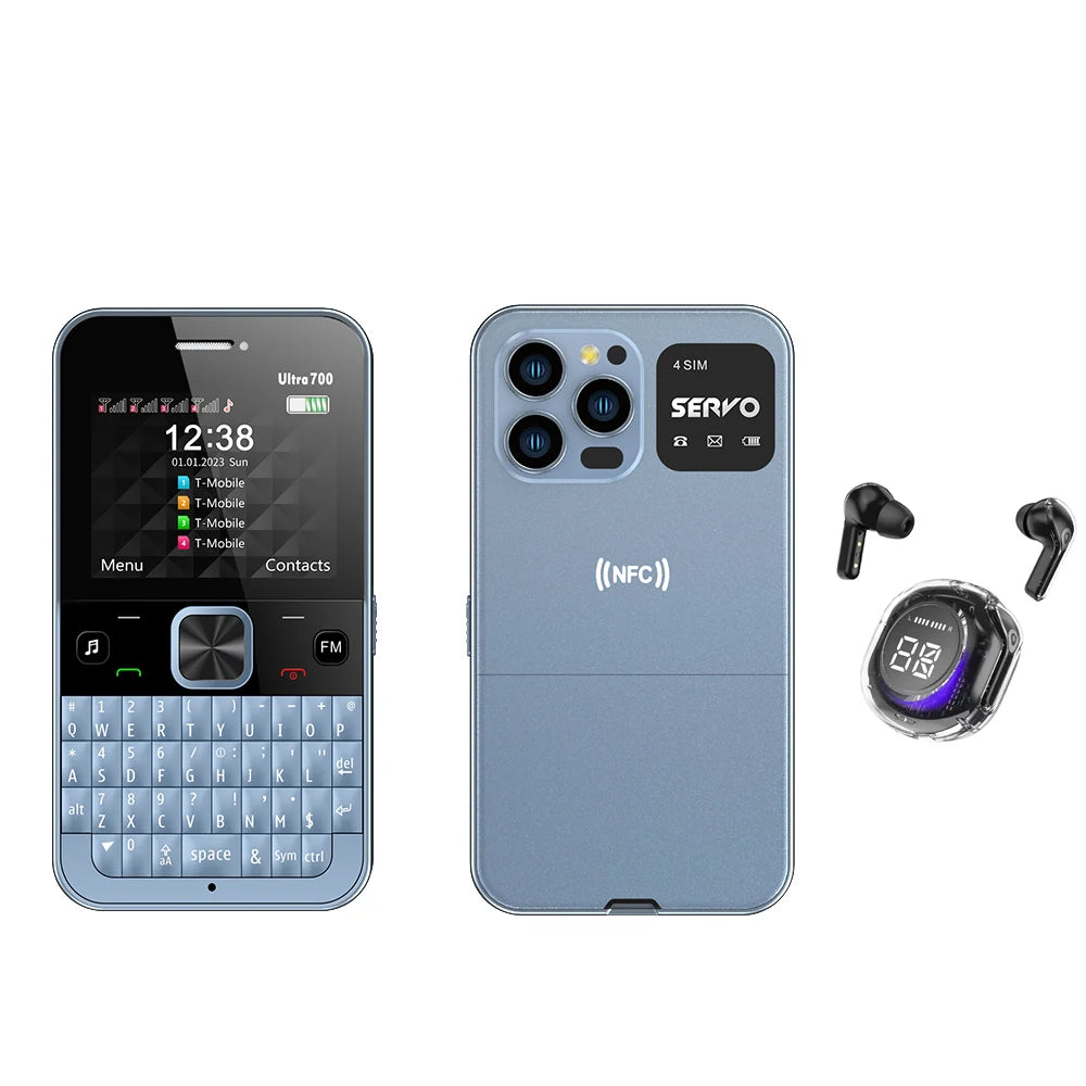 SERVO Ultra700 QWERTY Keyboard Mobile Phone Call Recording Flashlight FM MP3 NFC - Loja Manuel Coelho