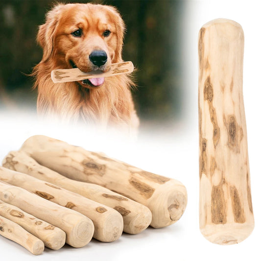 Dog Teeth Grinding Rod Wooden Chewing Toy Natural Coffee Wood Chewable Stick