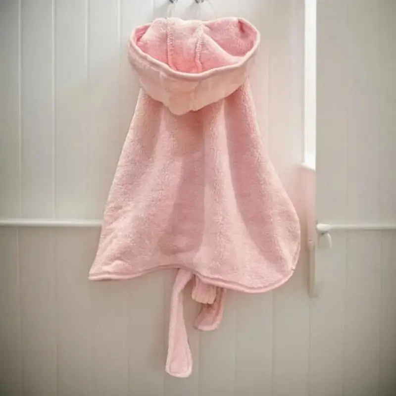 Pet Dog Towels Bathrobes With Cap Soft Drying Bath Pet For Cat Hoodies Puppy Super Absorbent Bathrobes Cleaning Necessary Supply