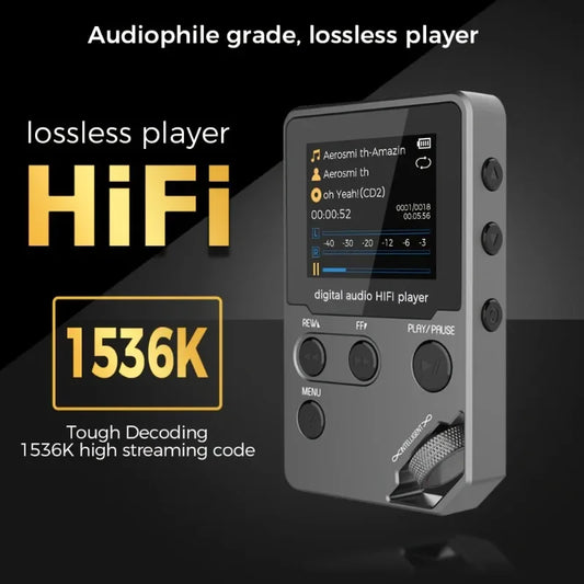 C5 8GB Lossless Bluetooth MP3 Music Player, Zinc Alloy Body,Rotary Controls