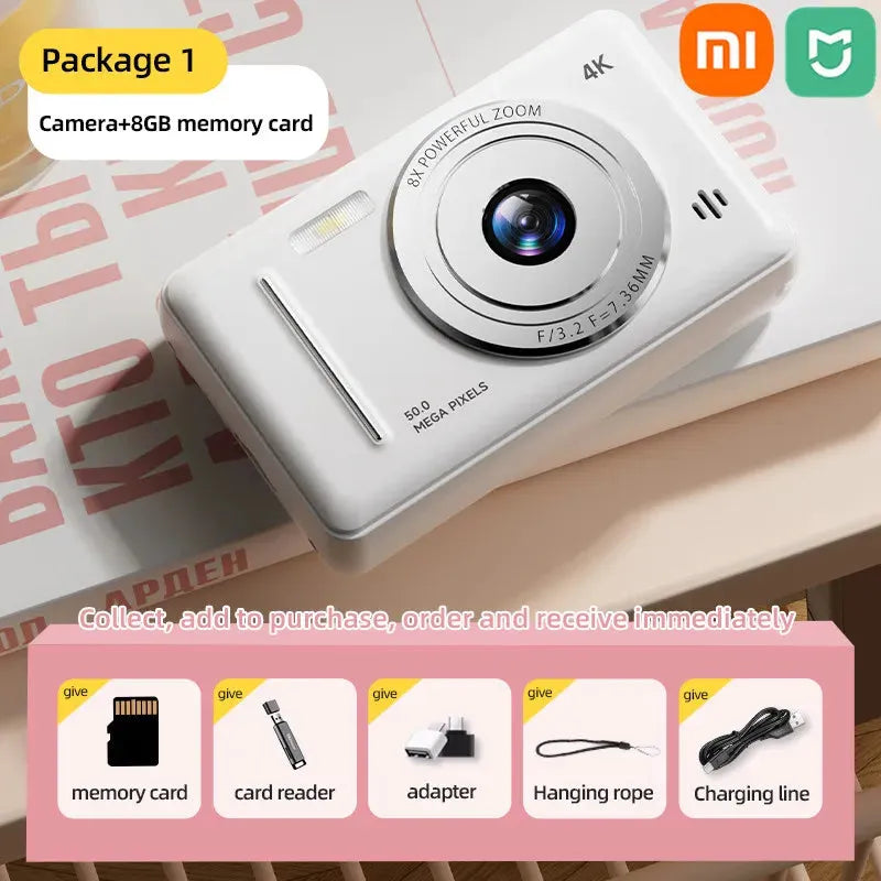 Xiaomi Mijia 4K Digital Camera Dual Camera Flash 50 Million Hd Pixel Pixel Retro - Loja Manuel Coelho