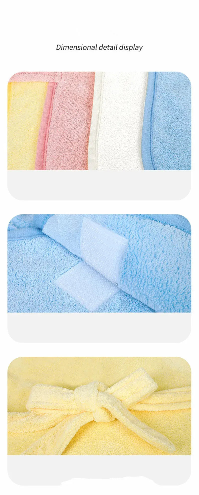 Pet Dog Towels Bathrobes With Cap Soft Drying Bath Pet For Cat Hoodies Puppy Super Absorbent Bathrobes Cleaning Necessary Supply
