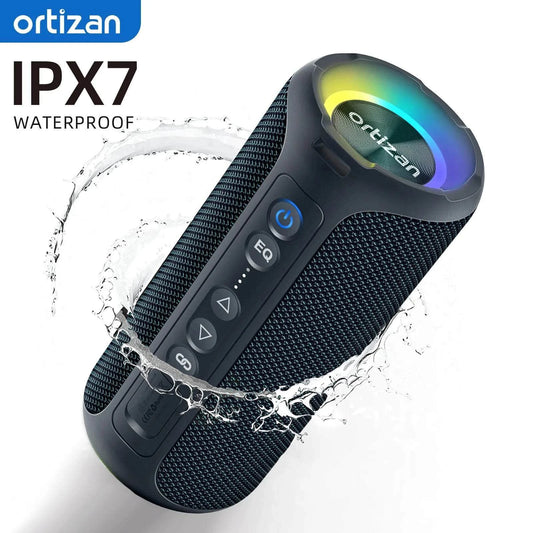 Ortizan Bluetooth Speakers 40W Enhanced Bass Portable Outdoor Wireless