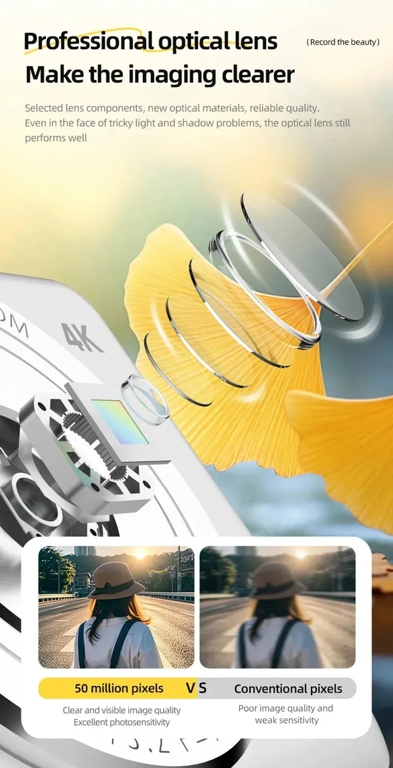 Xiaomi Mijia 4K Digital Camera Dual Camera Flash 50 Million Hd Pixel Pixel Retro - Loja Manuel Coelho