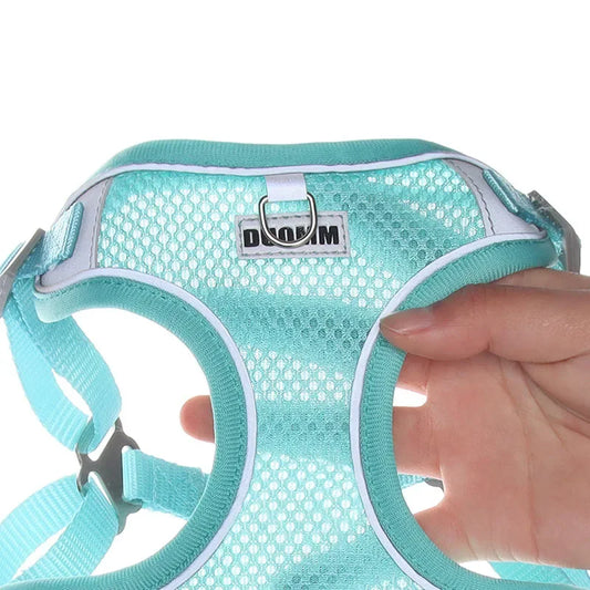 Dog Harness Leash Set for Small Medium Dog Cat Chest Strap Reflective Dog Clothes