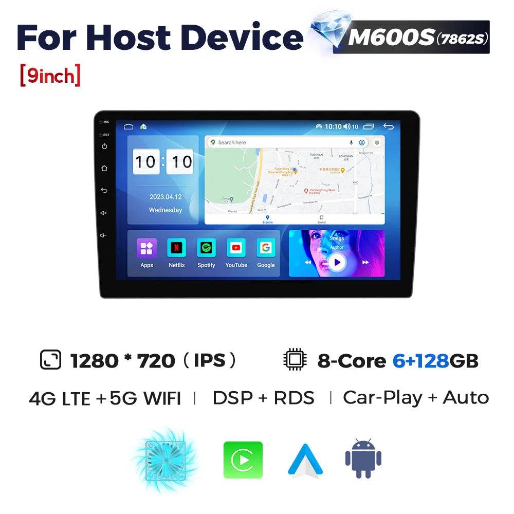 MEKEDE UIS7862S Car Radio Wireless Carplay for BMW, Benz - Loja Manuel Coelho