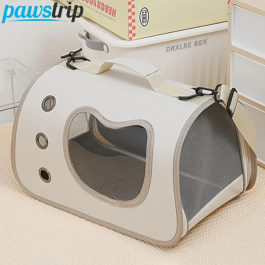 Portable Pet Carrier Bag for Small Dogs Cats Outdoor Foldable Cat Bag Breathable