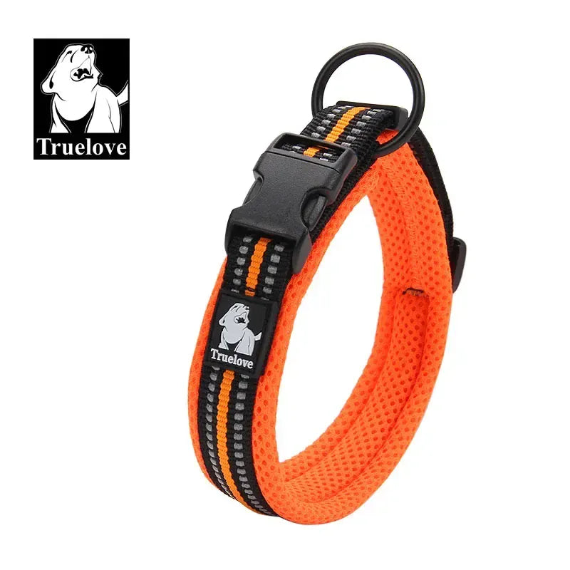 Reflective Dog Collar Padded Nylon 3M Reflective Breakaway