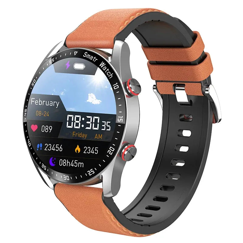 ECG+PPG Bluetooth Call Smart Watch Men Laser Health Blood Pressure-Loja Manuel Coelho