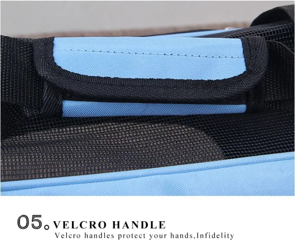 Bolsa de transporte para gatos, bolsa portátil e dobrável