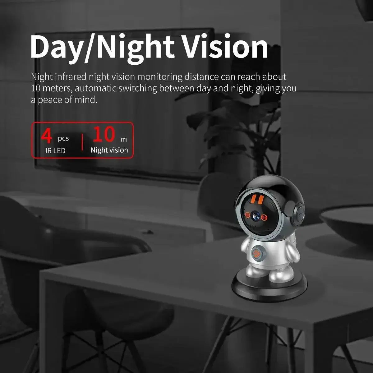 3MP One-Key Call Wifi Camera Baby Monitor Night Vision Two-way