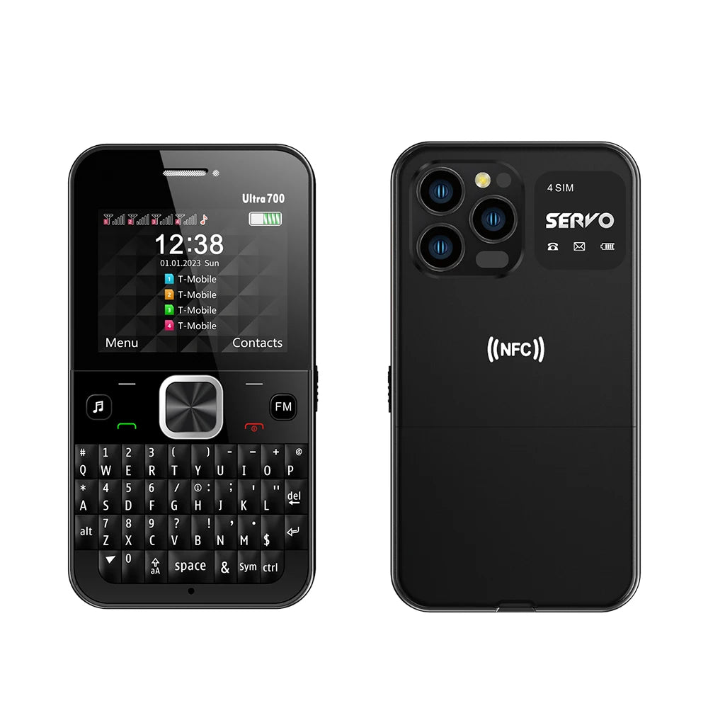 SERVO Ultra700 QWERTY Keyboard Mobile Phone Call Recording Flashlight FM MP3 NFC - Loja Manuel Coelho