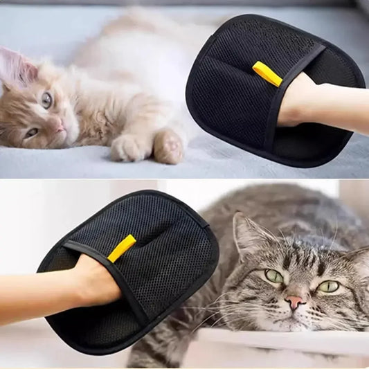 Fur Magnet Pet Hair Remover Glove for Smooth and Healthy Fur Pet for Clothes Sofas
