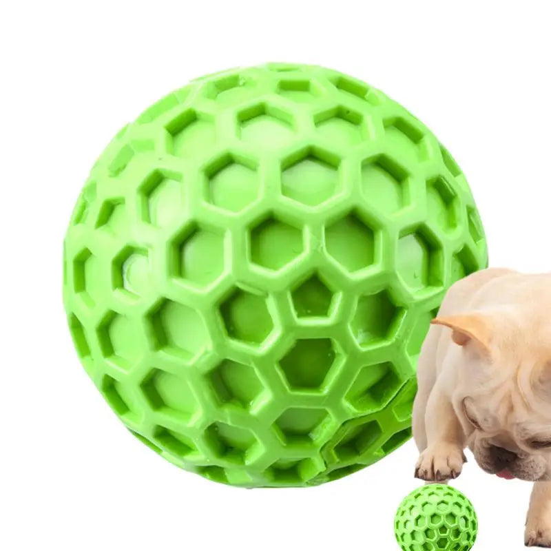 interactive squeaky dog toy balls squeaky dog toy balls - green hexagonal chew toy ball for playful dogs