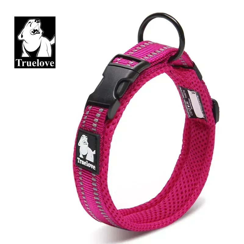 Reflective Dog Collar Padded Nylon 3M Reflective Breakaway