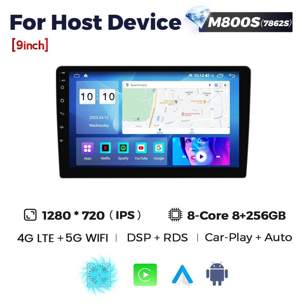 MEKEDE UIS7862S Car Radio Wireless Carplay for BMW, Benz - Loja Manuel Coelho
