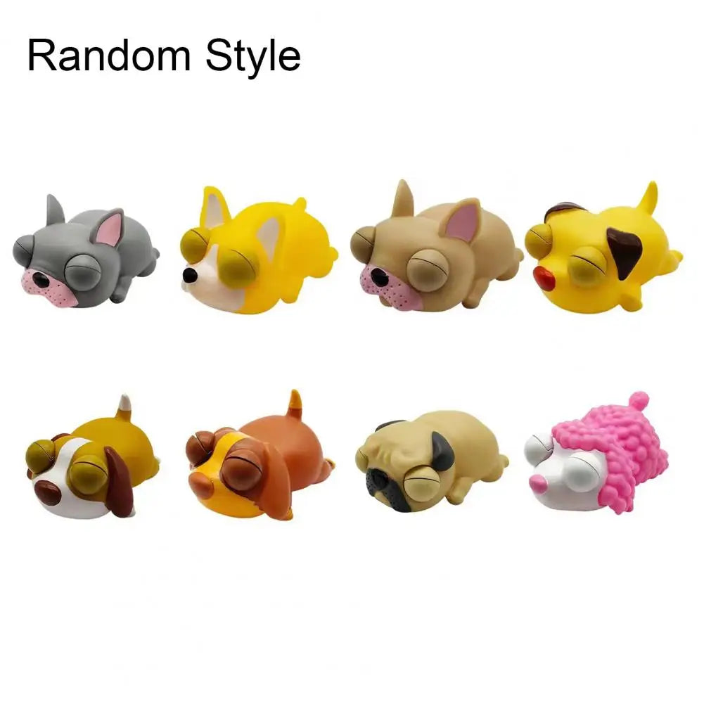 Cute Puppy Dog Doll Decompression Toy collection featuring various adorable puppy designs in different colors.