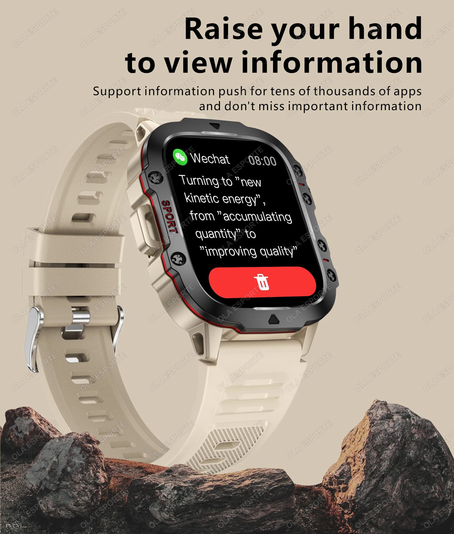 2025 New For Xiaomi Military Smart Watch Men IP68 5ATM Outdoor Sports