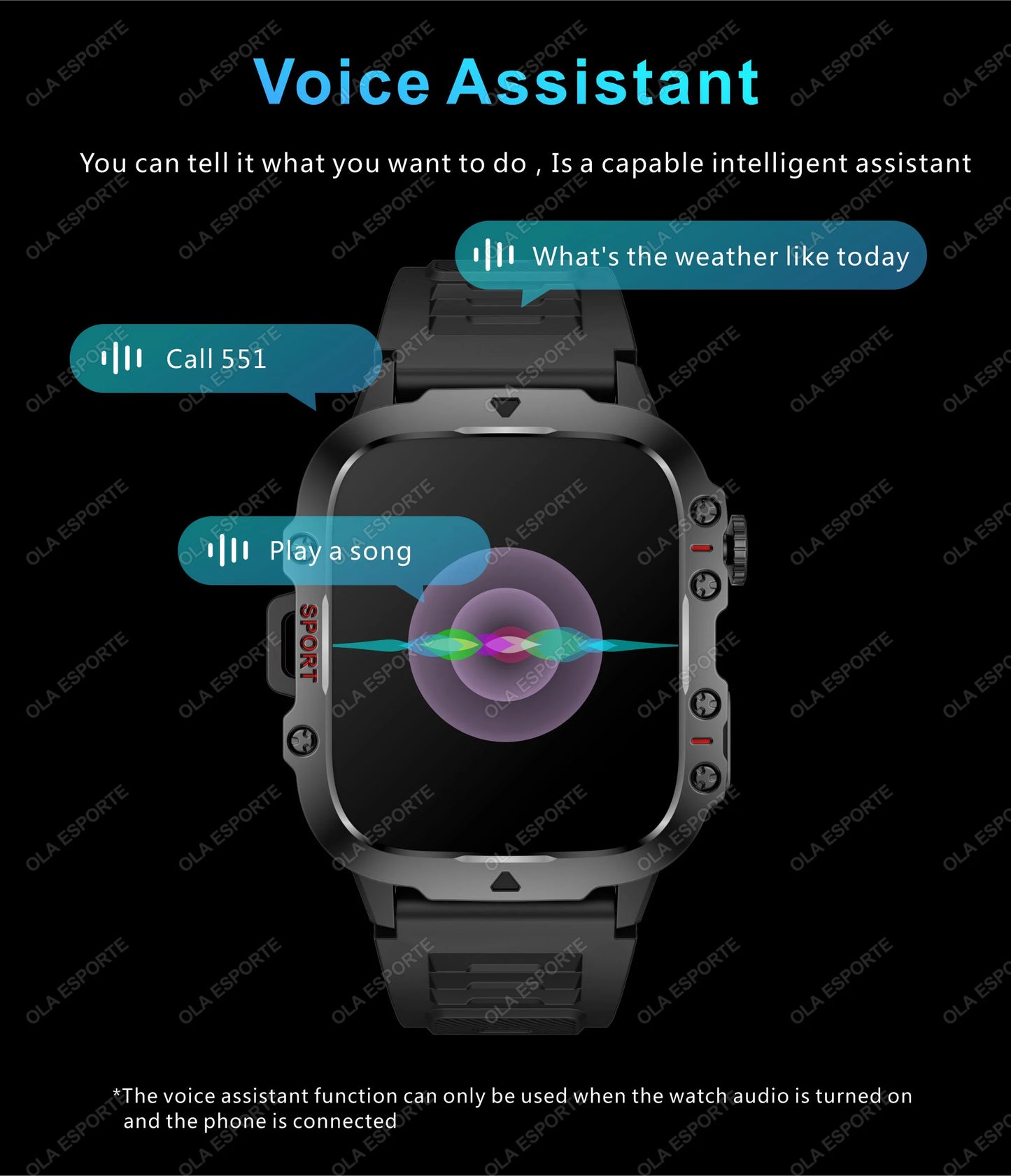 2025 New For Xiaomi Military Smart Watch Men IP68 5ATM Outdoor Sports