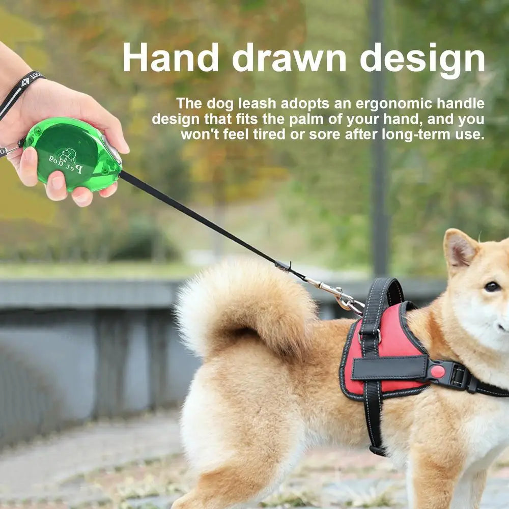 tangle-free retractable dog leash