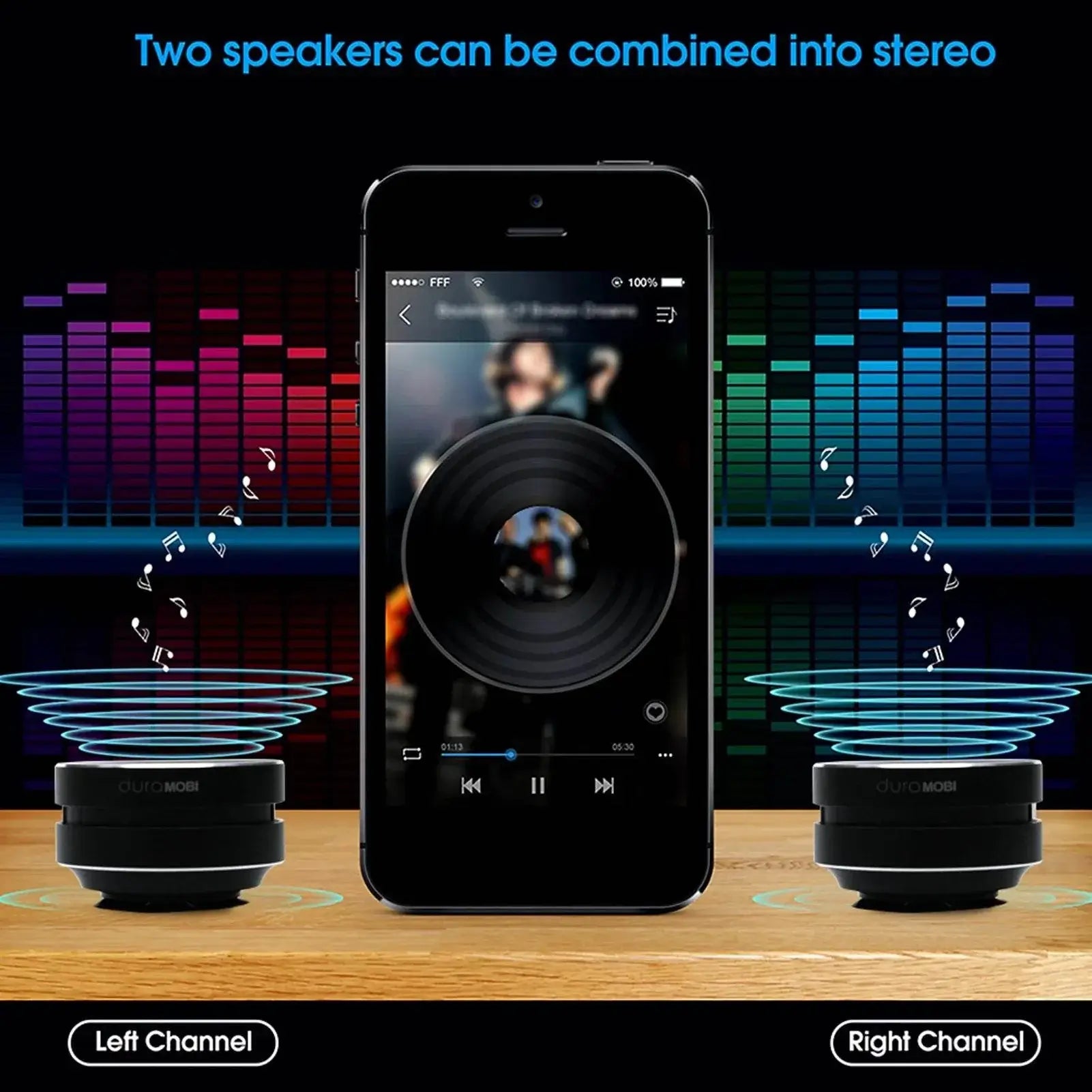 1/2 Pack Wirelessly BT Speaker Bone Conduction Speakers Mini Portable