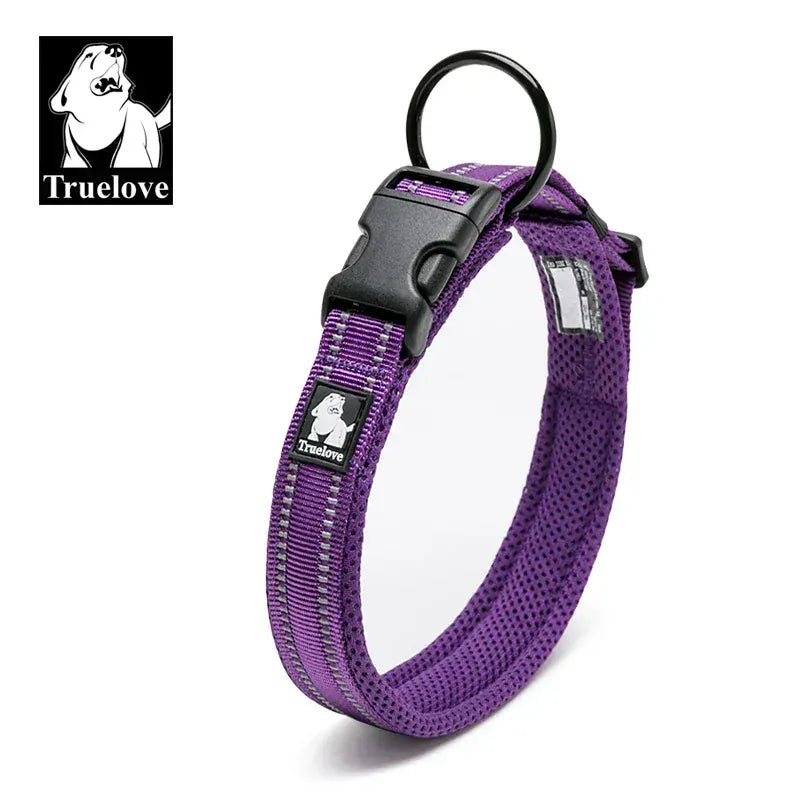Reflective Dog Collar Padded Nylon 3M Reflective Breakaway