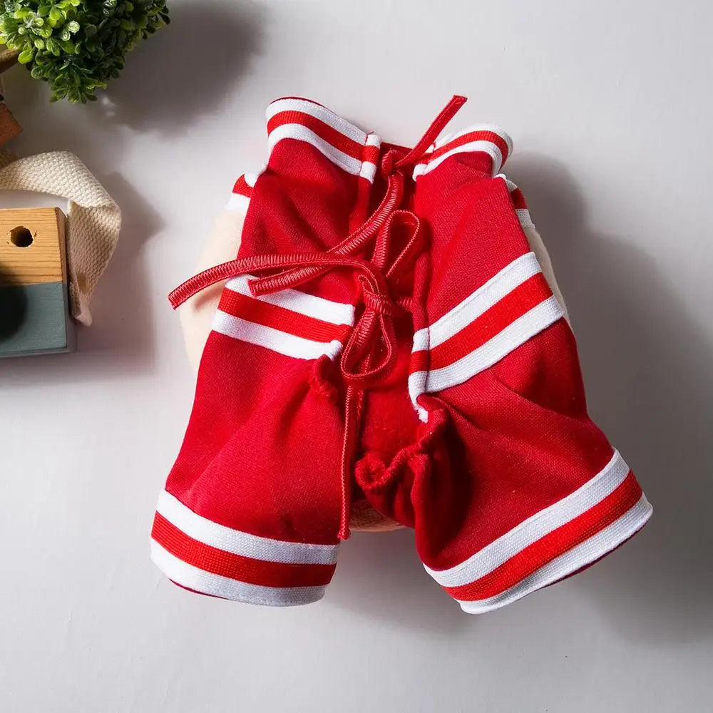 Dog baskJ costume in red and white basketball style, perfect for furry friends to shine at Halloween or parties.