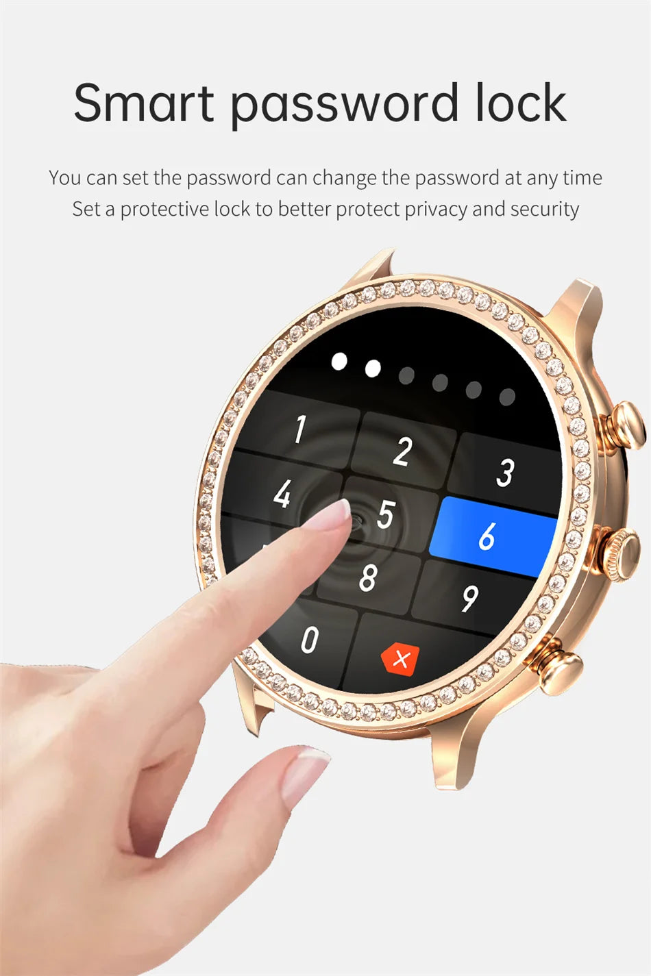 For Huawei Xiaomi Apple Samsung Smart Watch Women Ladies 2024 New Bluetooth