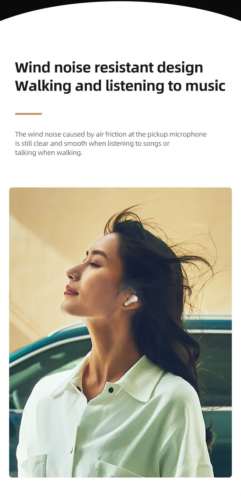 Choice Lenovo LP5 Wireless Bluetooth Earbuds HiFi Music Earphones Headphones