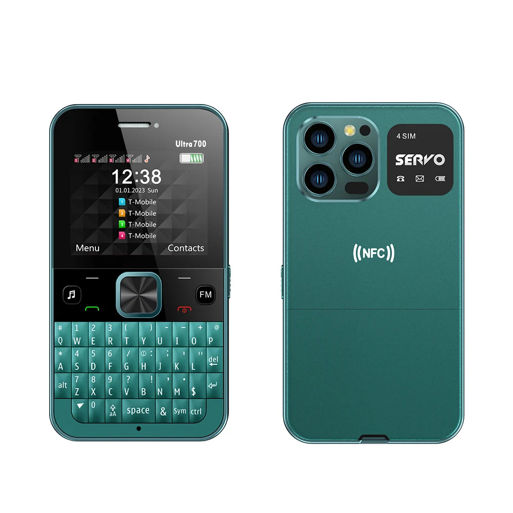 SERVO Ultra700 QWERTY Keyboard Mobile Phone Call Recording Flashlight FM MP3 NFC - Loja Manuel Coelho