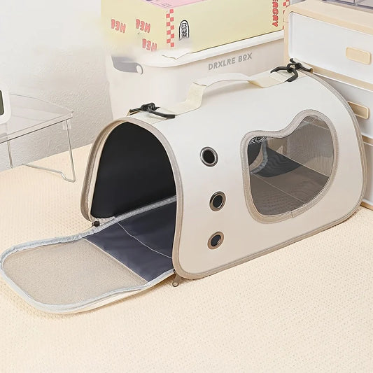 Portable Pet Carrier Bag for Small Dogs Cats Outdoor Foldable Cat Bag Breathable