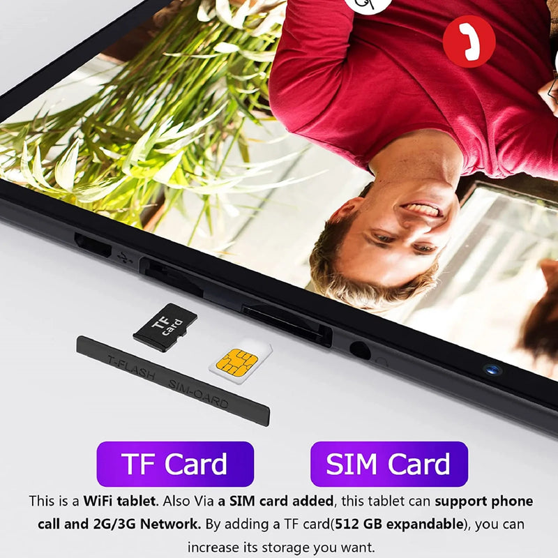 PRITOM 10 Inch Tablet PC with SIM Slot Android 13 64 GB Quad Core Touch Screen
