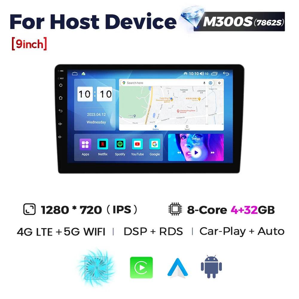 MEKEDE UIS7862S Car Radio Wireless Carplay for BMW, Benz - Loja Manuel Coelho