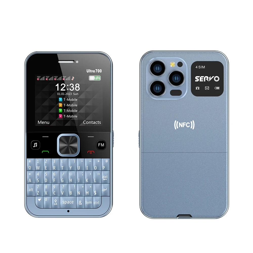 SERVO Ultra700 QWERTY Keyboard Mobile Phone Call Recording Flashlight FM MP3 NFC - Loja Manuel Coelho