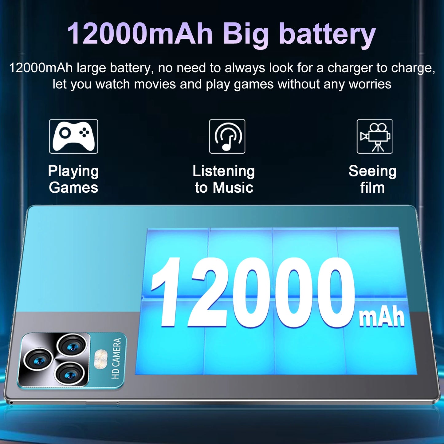 2025 New 5G Tablet 10.36Inch Android 13.0 Tablet MTK6797 16GB RAM 1TB ROM