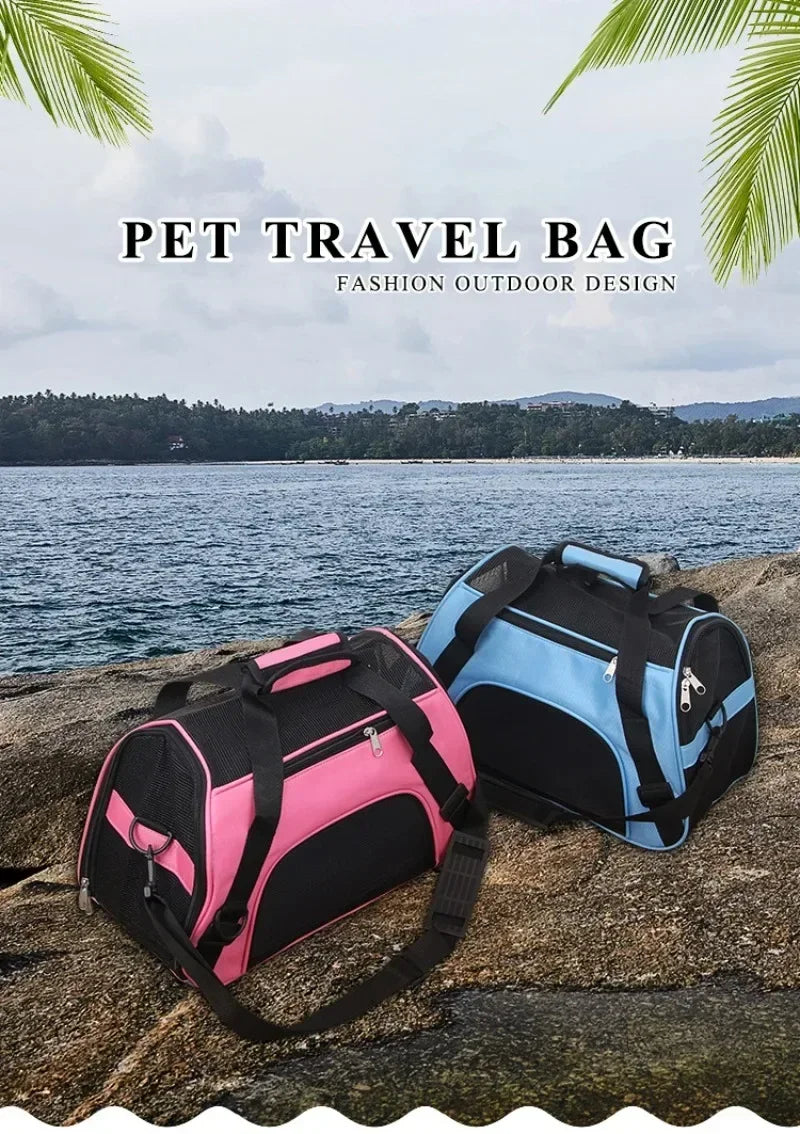 Bolsa de transporte para gatos, bolsa portátil e dobrável