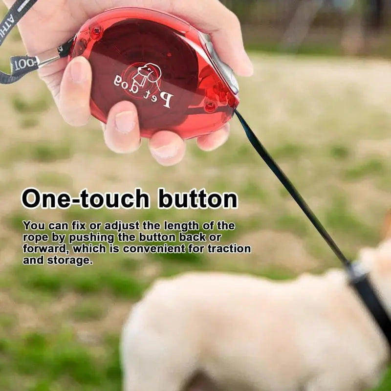 tangle-free retractable dog leash