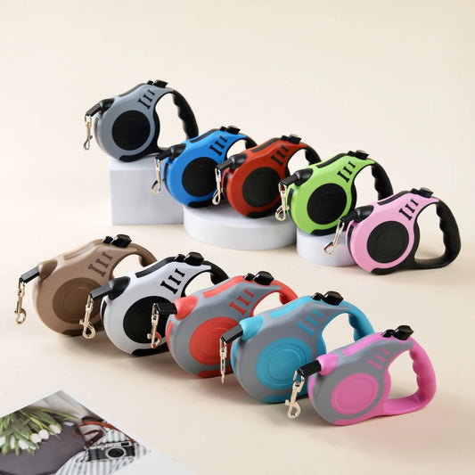 3m 5m Dog Leash Lead For Small Medium Dogs Cats Automatic Retractable Strong Nylon
